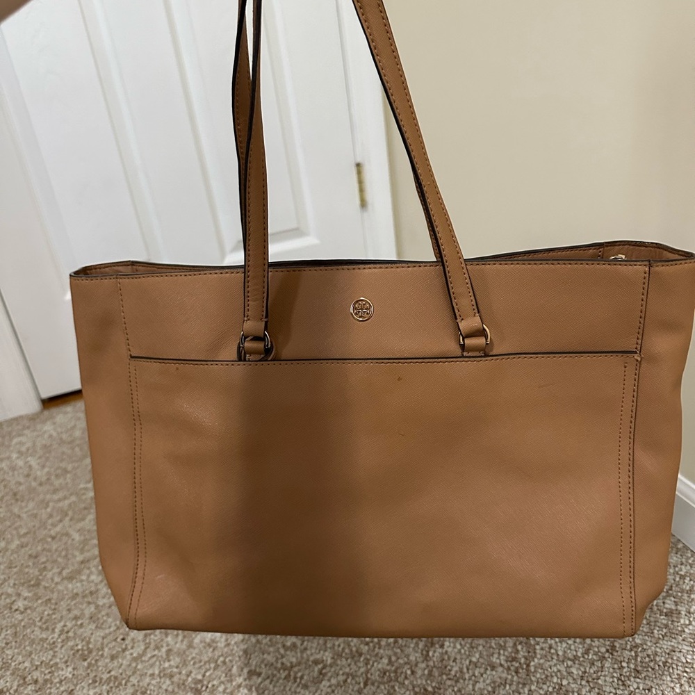 Tory Burch Tan Leather Tote Bag